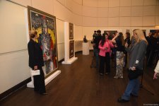 В Центре Гейдара Алиева состоялось торжественное открытие выставки "Томирис" мастеров тюркского мира (ФОТО)