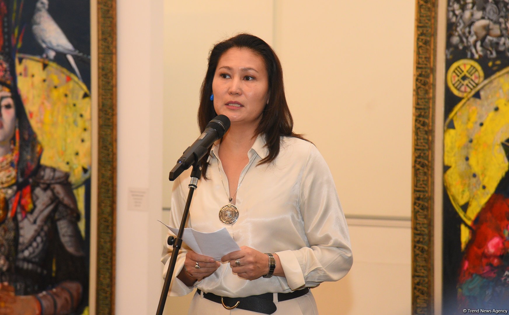 В Центре Гейдара Алиева состоялось торжественное открытие выставки "Томирис" мастеров тюркского мира (ФОТО)