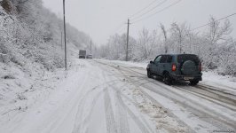 В Шуше выпал снег (ФОТО/ВИДЕО)
