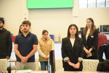 В Баку проходят соревнования чемпионата Азербайджана по прыжкам на акробатической дорожке (ФОТО)