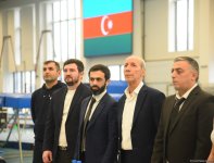 В Баку проходят соревнования чемпионата Азербайджана по прыжкам на акробатической дорожке (ФОТО)