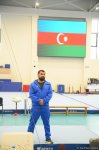В Баку проходят соревнования чемпионата Азербайджана по прыжкам на акробатической дорожке (ФОТО)