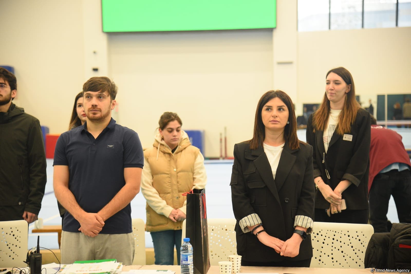 В Баку проходят соревнования чемпионата Азербайджана по прыжкам на акробатической дорожке (ФОТО)