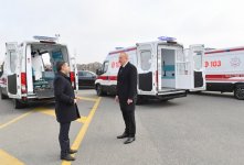 Президент Ильхам Алиев ознакомился с закупленными современными автомобилями скорой медицинской помощи (ВИДЕО/ФОТО)