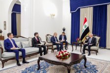 Президент Ирака принял азербайджанскую делегацию (ФОТО)