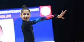 В Баку проходит заключительный день соревнований 29-го чемпионата Азербайджана по художественной гимнастике (ФОТО)