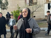 Состоялась церемония прощания с лицами, останки которых были обнаружены в Ходжалы (ФОТО)