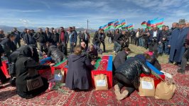 В Ходжалы захоронены останки жертв Ходжалинского геноцида (ФОТО/ВИДЕО)