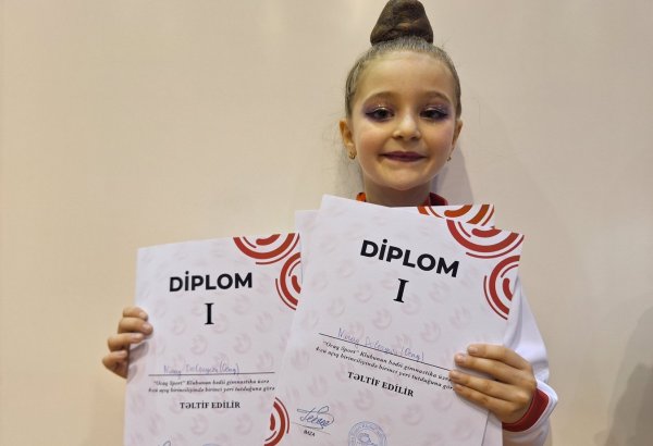 Удача улыбнулась мне – победительница Открытого первенства клуба "Оджаг Спорт" по художественной гимнастике