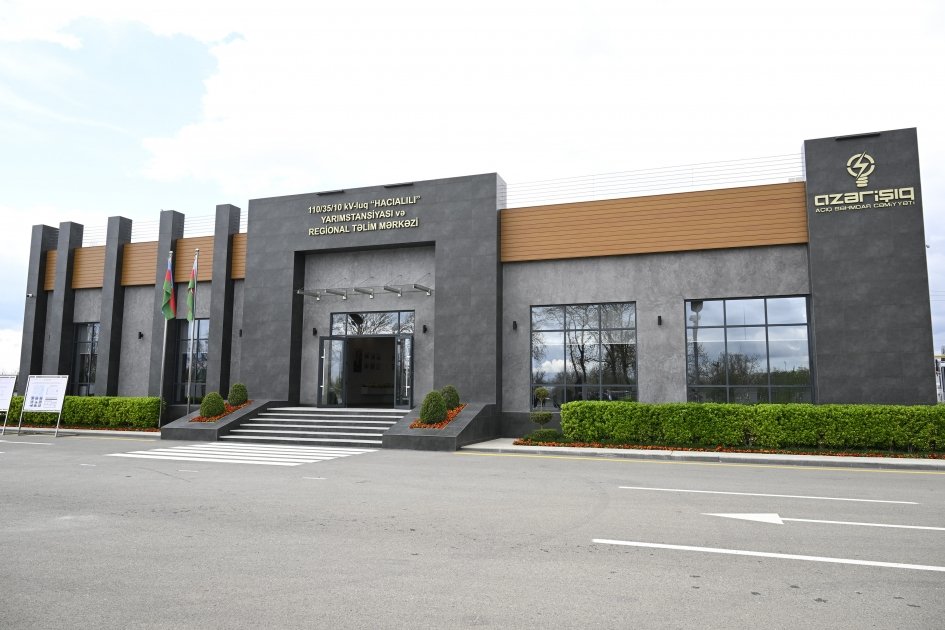 Президент Ильхам Алиев принял участие в открытии электроподстанции «Гаджиалылы» и Регионального учебного центра в Габалинском районе (ФОТО)