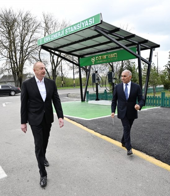 Президент Ильхам Алиев принял участие в открытии электроподстанции «Гаджиалылы» и Регионального учебного центра в Габалинском районе (ФОТО)