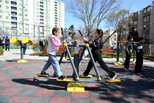 В Баку с участием вице-президента Фонда Гейдара Алиева Лейлы Алиевой в распоряжение жителей переданы очередные благоустроенные дворы (ФОТО)