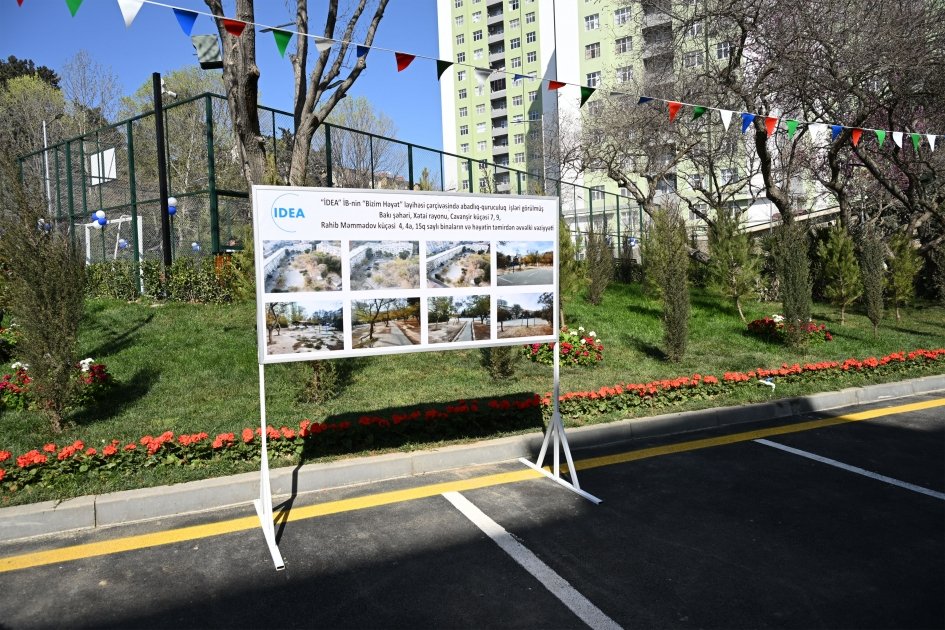 В Баку с участием вице-президента Фонда Гейдара Алиева Лейлы Алиевой в распоряжение жителей переданы очередные благоустроенные дворы (ФОТО)