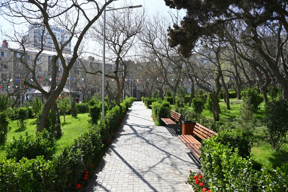 В Баку с участием вице-президента Фонда Гейдара Алиева Лейлы Алиевой в распоряжение жителей переданы очередные благоустроенные дворы (ФОТО)