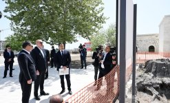 Президент Ильхам Алиев и Президент Садыр Жапаров ознакомились с работами, проводимыми во дворце Панахали хана и комплексе Имарет в Агдаме (ФОТО)