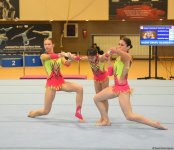 Проходит заключительный день соревнований первенства Азербайджана и чемпионата Баку по акробатической гимнастике (ФОТО)