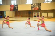 Проходит заключительный день соревнований первенства Азербайджана и чемпионата Баку по акробатической гимнастике (ФОТО)