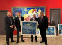 Заместитель генсека ООН и генсек ТЮРКСОЙ посетили мастерскую Сакита Мамедова в Баку (ФОТО)