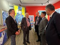 Заместитель генсека ООН и генсек ТЮРКСОЙ посетили мастерскую Сакита Мамедова в Баку (ФОТО)