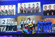 Кубок Европы в Баку: церемония награждения команд в групповых упражнениях (ФОТО)