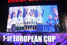Кубок Европы в Баку: церемония награждения команд в групповых упражнениях (ФОТО)