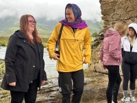 Норвежские путешественники ознакомились с Худаферинским мостом (ФОТО)