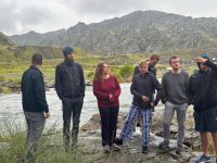 Норвежские путешественники ознакомились с Худаферинским мостом (ФОТО)