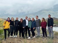 Норвежские путешественники ознакомились с Худаферинским мостом (ФОТО)