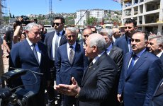 Али Асадов ознакомился с ходом работ в "Азербайджанском квартале" в Кахраманмараше (ФОТО)