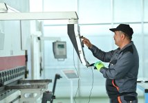 В Агдамском промышленном парке создается инфраструктурная сеть (ФОТО)