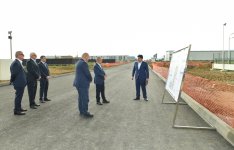 В Агдамском промышленном парке создается инфраструктурная сеть (ФОТО)