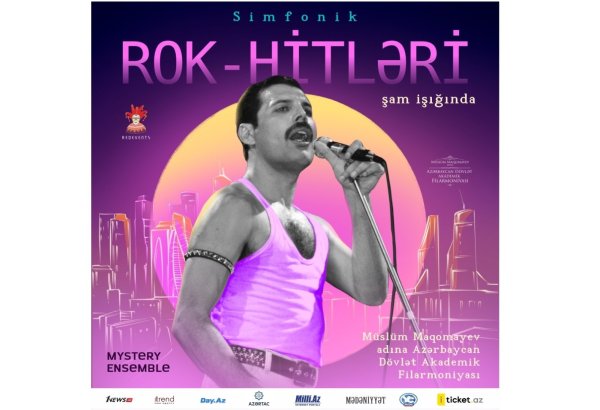 Рок-хиты при свечах: голосами Фредди Меркьюри и Курта Кобейна в Баку будут "петь" скрипки и виолончели