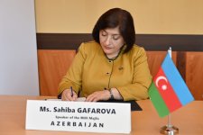 Подписан Меморандум о взаимопонимании между Милли Меджлисом и Межпарламентским союзом по организации парламентской встречи в рамках COP29 (ФОТО)