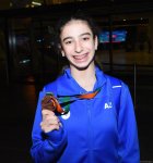 Азербайджанские гимнастки вернулись на родину с "бронзой" чемпионата Европы (ФОТО)