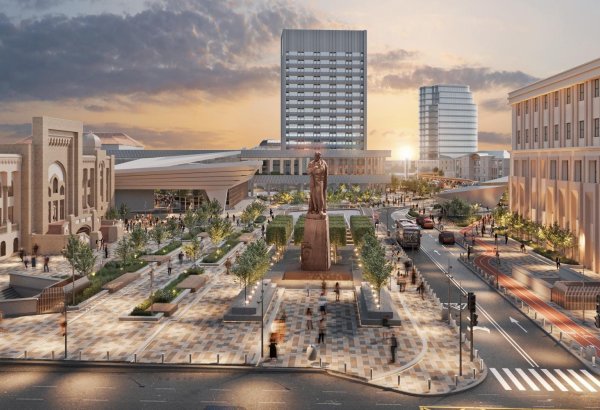 В Баку на площади перед ст. метро "28 Мая" начались ремонтно-восстановительные работы (ФОТО)