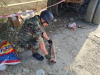 На территории города Сумгайыт обнаружен боеприпас - МЧС Азербайджана (ФОТО)