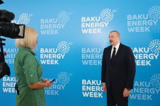 На телеканале Евроньюс показано интервью Президента Азербайджана Ильхама Алиева (ВИДЕО/ФОТО)
