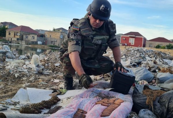 В поселках Абшеронского района обнаружены боеприпасы (ФОТО/ВИДЕО)