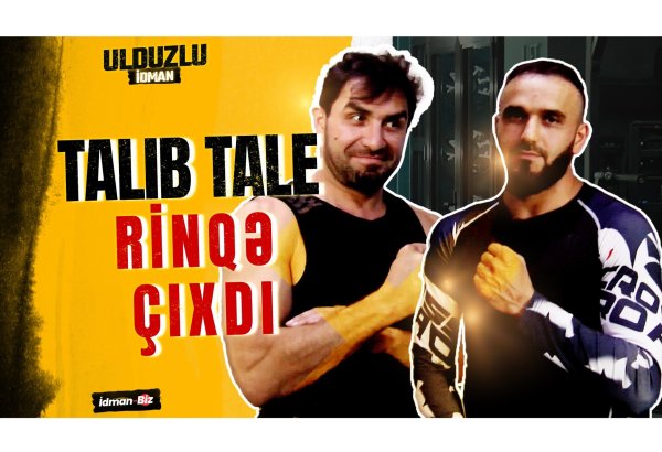 После свадьбы певец Талыб Тале впервые появился в боях без правил - только на İdman.Biz TV (ФОТО)