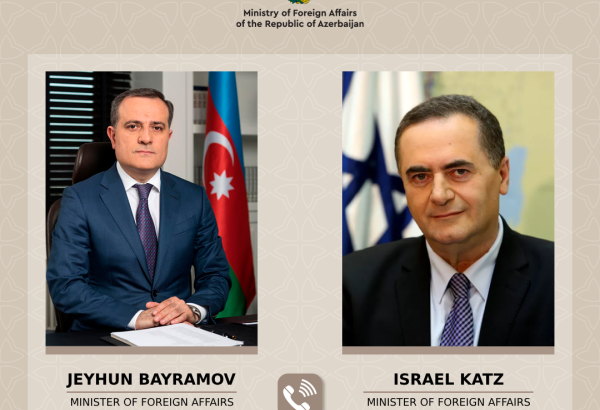 Джейхун Байрамов обсудил региональные вопросы с главой МИД Израиля