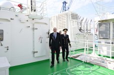 Президент Ильхам Алиев принял участие в церемонии сдачи в эксплуатацию танкера «Зангилан» (ФОТО/ВИДЕО)
