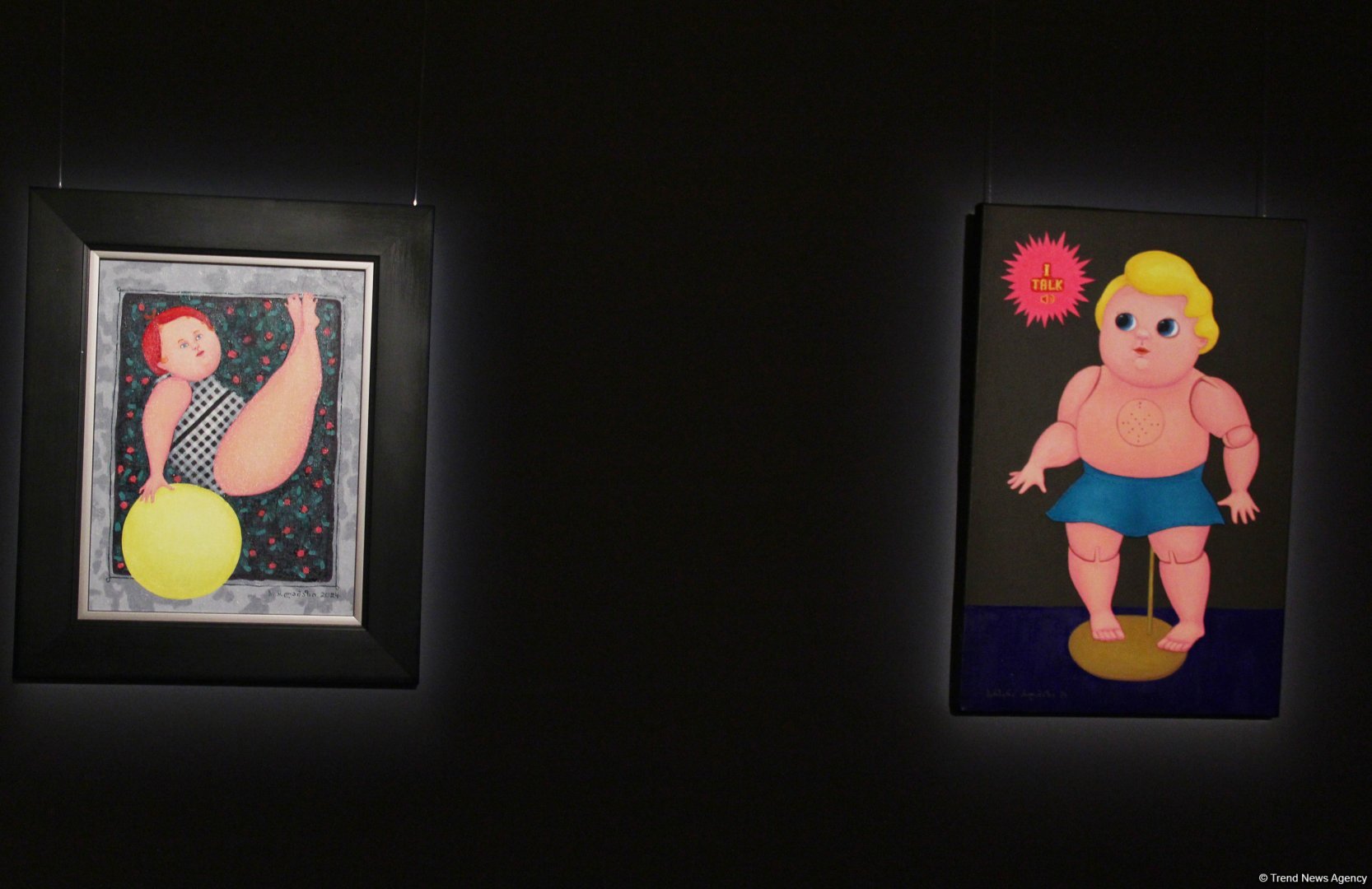 В Баку  открылась оригинальная экспозиция художницы из Грузии Барбары Асламази (ФОТО)