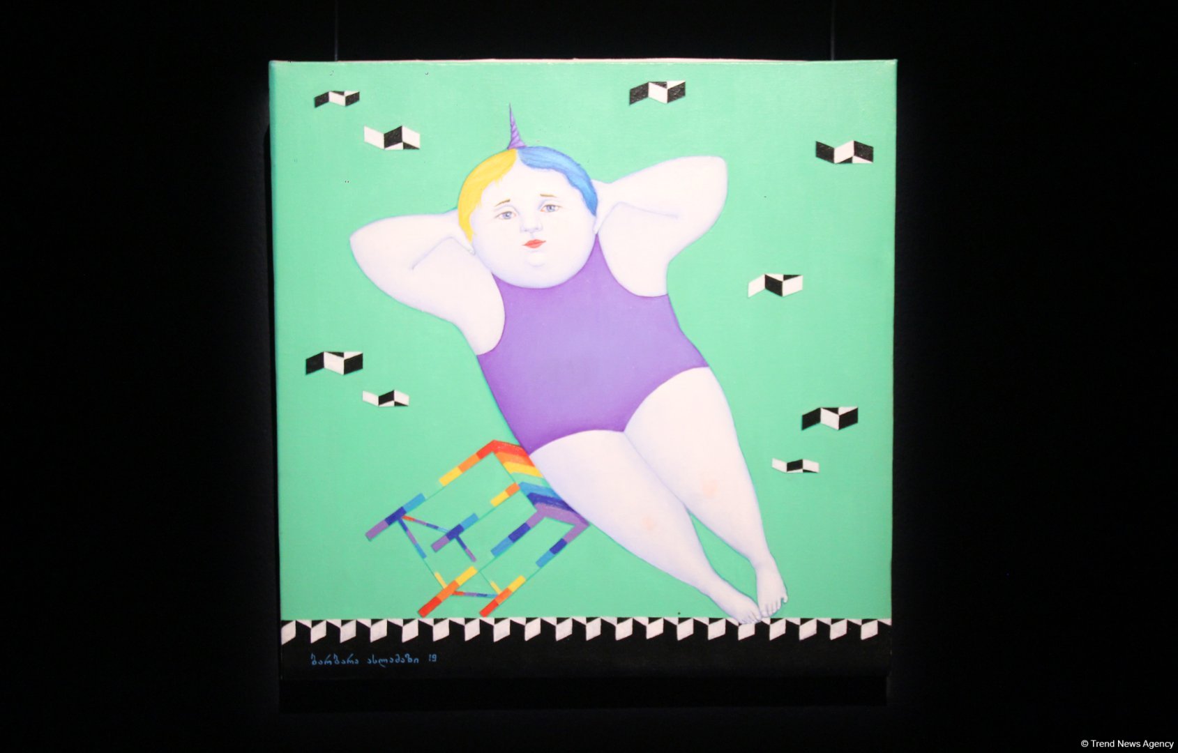В Баку  открылась оригинальная экспозиция художницы из Грузии Барбары Асламази (ФОТО)