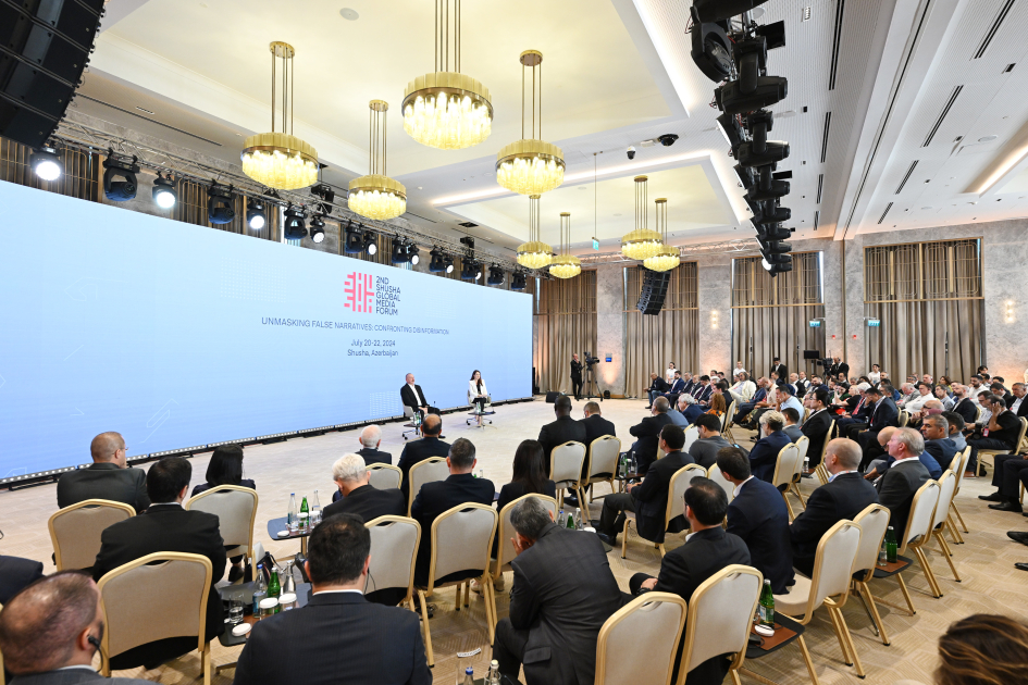 Президент Ильхам Алиев выступил на II Шушинском глобальном медиафоруме (ФОТО/ВИДЕО)