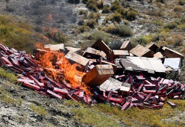 Уничтожено около 700 тыс. сигарет без акцизных марок