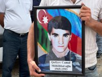 Останки пропавшего без вести 30 лет назад шехида Джамала Гулиева перезахоронены в Лачине (ФОТО)