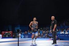 Азербайджанский борец греко-римского стиля вышел в 1/4 финала Олимпиады в Париже (ФОТО)