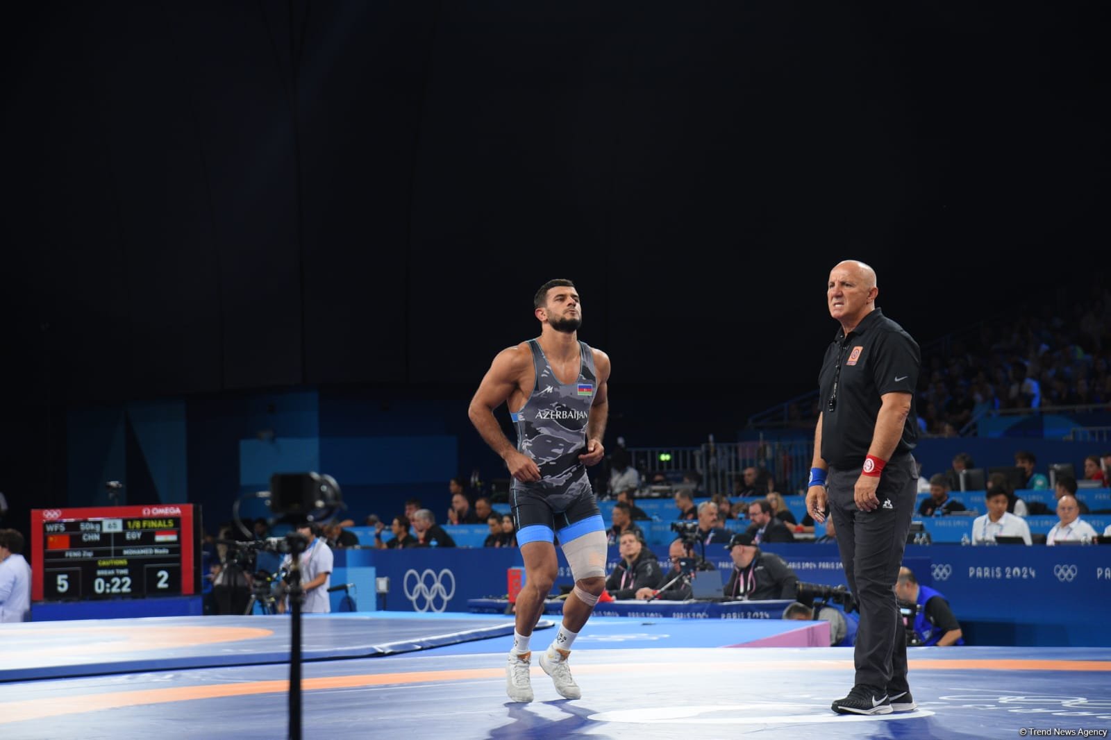 Азербайджанский борец греко-римского стиля вышел в 1/4 финала Олимпиады в Париже (ФОТО)