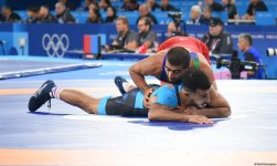 Азербайджанский борец Хасрат Джафаров вышел в 1/4 финала на Олимпиаде в Париже (ФОТО)