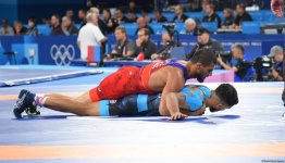 Азербайджанский борец Хасрат Джафаров вышел в 1/4 финала на Олимпиаде в Париже (ФОТО)